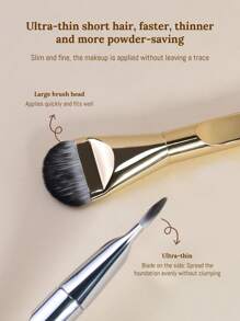 1 Stück neue ultraflache Foundation Pinsel/Gesichtsmaske Pinsel, tragbar, geeignet für Anfänger, Makeup Pinsel