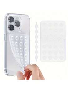 2 قطعة غطاء هاتف ذو شفاطات سيليكون الوجه ، مقبض هاتف لاصق من السيليكون بمصاصة قوية لأجهزة المحمول ، حامل هاتف ملحقات بدون يد للسيلفي والفيديو اليوم الوطني