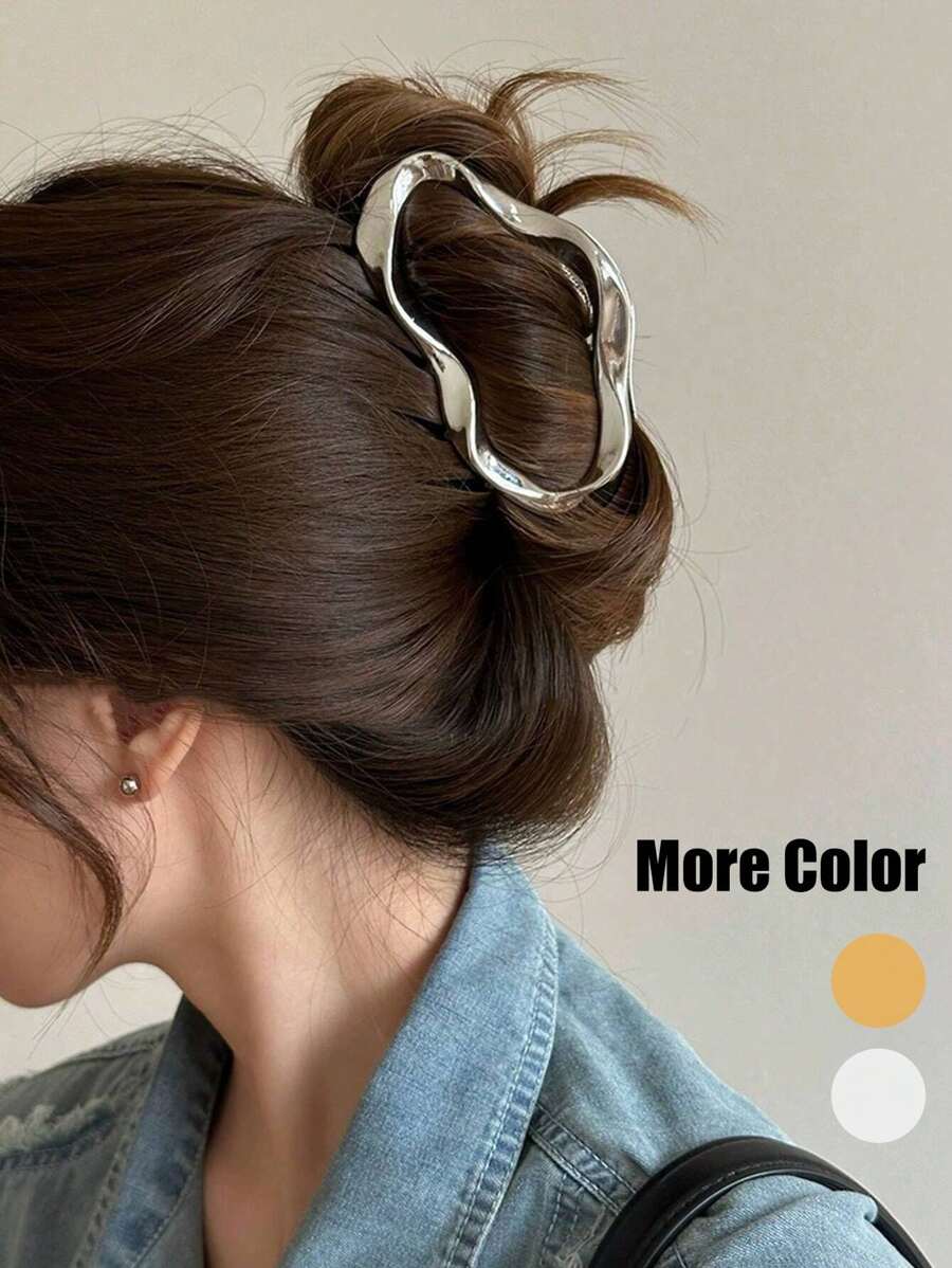 1 szt. Modna minimalistyczna spinka do włosów Hollow Claw, elegancki jednolity kolor, odpowiedni do codziennego noszenia przez kobiety (drobne zadrapania są normalne) Spinki do włosów Spinka do włosów Spinki do włosów Spinka do włosów Chwytak do włosów Jesienno-zimowe akcesoria do włosów dla kobiet na wakacje, stroje damskie