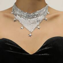 Collier mode, Ras-de-cou, Collier pendentif pentagramme et triangle