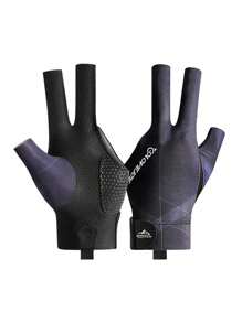 GOLOVEJOY 1pc Snooker/Billiard Glove, Left Hand Only, Thin Breathable Non-Slip 3-Finger Glove