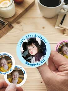 1.57/1.97/2.36/2.76-Inch Custom Stickers And Logos, Customizable Photos And Text, Birthday Stickers, Design Your Own Stickers, Personalized Stickers, Suitable For Various Occasions, Photos, Images, Labels, Custom Logo Stickers, Valentine's Day Stickers, Birthday Party Invitations, Gratitude Party Supplies,Graphic Print