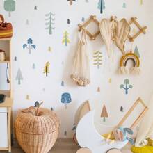 1 pieza Adhesivo de pared con estampado de girasol y animales del bosque, nuevo decoración de fondo para sala de estar/dormitorio/estudio, papel tapiz autoadhesivo decorativo para decoración del hogar, decoración de pared, baño, dormitorio, sala de estar, decoración de la casa