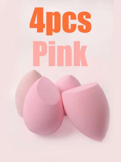 4pcs Makeup Sponges, Suitable For Liquid, Cream And Powder Cosmetics. Dry & Wet Foundation Sponges, Applicable For Liquid, Cream And Powder Cosmetics. Makeup Tool Set. Makeup Blender Sponges, Suitable For Liquid, Cream And Powder Cosmetics. Perfect Flawless Multi-Color Makeup Sponges. Latex-Free Dry & Wet Foundation Powder Puff, Suitable For All Skin Types.