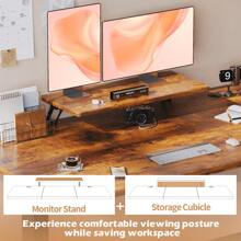 DEVOKO 160/120/140cm Electric Height-Adjustable Desk, Hegith Adjustable Ergonomic Desktop, Monitor Arm Included, Standing Desk, Memory Function Desk - Ver 4