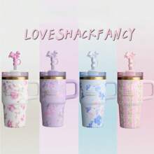 (Brand New Unopened) STENLEYS 40 Oz Stainless Steel Aster Blueberry Milk MAUVE SHIMMER Pearl The Halloween Tumbler Stainless Steel Water Bottle Double Wall Vacuum Insulated Portable Drinking Cup Travel Iced Coffee Mug Summer Drinkware With Handle And Straw, Perfect For Travel, Home, Office, Summer Sips, Ice Drinks & Hot Drinks - 40oz - 查看 2