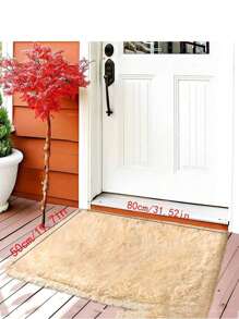 Tapis de sol moderne et simple pour la chambre à coucher et le salon. Coussin rouge mignon de style nordique Ins couvrant complètement le tatami, la table basse. 1 pièce. Décoration de la pièce - Camel - Voir 8