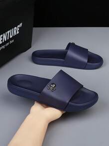 Men's Blue Skeleton Pattern EVA Casual Indoor Slippers - Blue - View 1