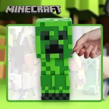 Minecraft 1 pieza Alcancía con diseño del personaje Creeper de Minecraft con licencia oficial, alcancía creativa a prueba de caídas, decoración creativa para sala de estar, dormitorio, Halloween, Navidad, Acción de Gracias, regalo sorpresa para familia y amigos