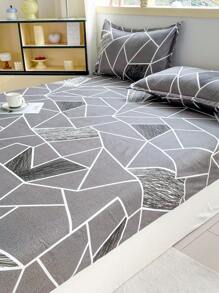 3 件套芦荟棉质活性染色柔软面料床笠和枕套套装 - 洛可可 - 查看 2