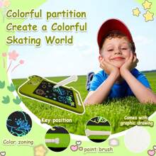 适合男孩女孩的液晶书写板，10.5 英寸绘图板，适合男孩女孩的圣诞生日礼物，涂鸦板可爱恐龙，适合男孩女孩的绘图板 4 5 6 7 8 9 10 11 12 岁 - 彩色 - 查看 9