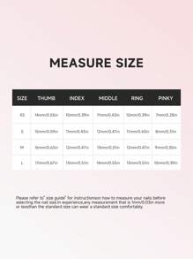 10 片手工制作短款按压指甲，粉色指甲，温柔花朵，夏季指甲，可重复使用假指甲美甲用品指甲