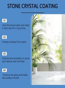 Glossy Crystal Coating Agent For Natural Stone, Quartz Countertops, Ceramic Tiles, Removes Scratches, Cleans Stains And Enhances Brightness - Marble Polishing Compound - Multicolor - View 4