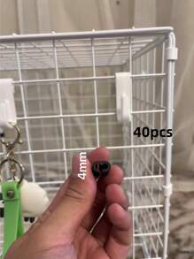 40/100pcs Plastic Y-Shape Connectors For DIY Wire Net, Modular Network Kit For Pet Cage Assembly Without Battery, With Rotating & Foldable Quick Release Clips - Multicolor - View 8