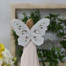 精美创意蝴蝶镂空翅膀双手祈祷天使、手捧鲜花天使、手拿镜子天使，适合母亲节送给妈妈的礼物，橱窗家居客厅卧室摆件，树脂工艺品 - 彩色 - 查看 10