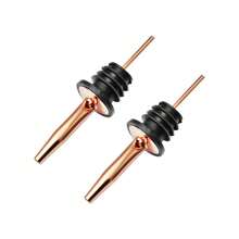 6pcs Automatic Rotatable Wine Bottle Pourer, Stainless Steel Olive Oil Sprayer Dispenser Nozzle, Liquor Bottle Pourers, Fits Around 3/4" Bottle Neck - Multicolor - View 8