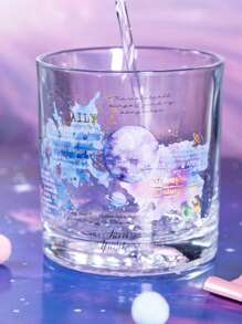 1 rol aquarel tie-dye folie decoratieve tape, Galaxy thema Engels alfabet voor scrapbooking
