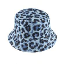 2025 Spring/Summer New Leopard Print Reversible Bucket Hat For Women, Street Fashion Versatile Outdoor Sun Hat - Leopard Print Double Sided - View 16