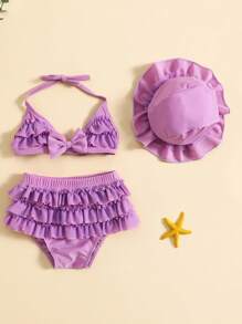 Baby Girls Beachwear - Purple - View 2