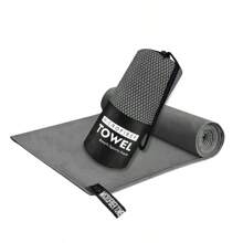 运动毛巾，紧凑型，超柔软超细纤维旅行毛巾 - 超强吸水、轻便、快干，适合运动、海滩、健身房、背包旅行、徒步旅行和瑜伽。海滩必需品 - 彩色 - 查看 19