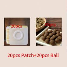 20pcs Moxa Navel Stickers, Relieve Dampness, Fatigue & Relax The Body, Pure Natural Plant Extract, Gentle & Non-Irritating, Suitable For Men & Women - Belly Button Stickers - View 6