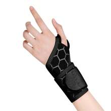 Adjustable Wrist Brace, Breathable Support Wrap With Hook And Loop Straps, Stabilizer, Fits Both Left & Right Hands (Thick Padding) - Multicolor - View 11