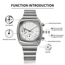 CILOA 1pc Generous And Noble New Men's Simple And High-End Men's Watch - 白色 - 查看 3