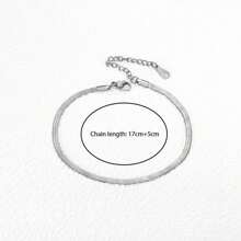 MONALLY 1条18K镀金奢华魅力刀锋链手链，不锈钢女士首饰，时尚礼物，适合情人节、中国新年、母亲节