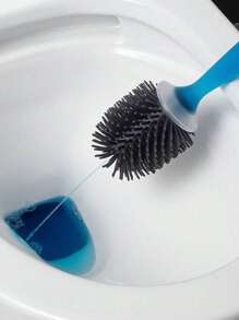 1支液态硅胶马桶刷 - 全角度马桶清洁刷 - 软毛马桶刷 - 可重复使用，可壁挂或独立安装，无需钻孔，浴室马桶刷 - 彩色 - 查看 2