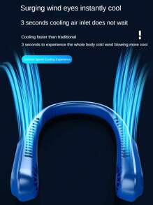 Lairen Neck Hanging Fan, Portable Bladeless Neck Hanging Fan With 5 Adjustable Speeds, LED Display, Suitable For Students, Office, Outdoor Work, Travel, Perfect Gift