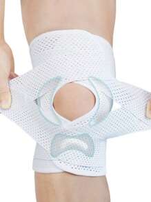 1pc 8th Generation Knee Support Brace With Side Stabilizers, Enhanced Compression, Breathable & Adjustable Knee Sleeve, Non-Electric Device - Effectively Relieve Pain And Discomfort! Ideal For Sports, Fitness And Daily Life!