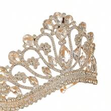 1 套欧美新娘婚礼水晶皇冠头饰、头饰头带、新娘发饰、派对皇冠 - 皇冠 - 查看 5