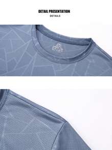 运动户外 T 恤 男士户外服装 春夏服装 运动上衣 短袖 日常休闲 跑步健身 舒适宽松 网球高尔夫 曲棍球 马术 - 黑色 - 查看 10