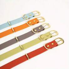 防水狗项圈，可调节狗项圈，易于清洁的橡胶狗项圈，带快速释放扣，适合小型、中型或大型犬