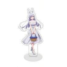 Anime Kimi No Koto Ga Dai Dai Dai Dai Daisuki Na Hyaku-Nin No Kanojo Decoración de marca de soporte acrílico de conejo de Pascua de 15 cm de alto
