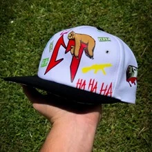 1 gorra CT GRAFITTI NATANAEL C A N O tadeo visera CURVA moda BLANCO regalo - Negro - Ver 3