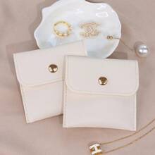 Bolsa pequeña de almacenamiento de joyas de PU, bolsa de joyas portátil, personalización de nombre personalizado, adecuada para regalos, cumpleaños, festivales, Día de la Madre