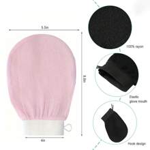 一套韩国去角质手套 - 有效去除死皮，适用于喷雾美黑或毛周角化症，100%粘胶纤维制成