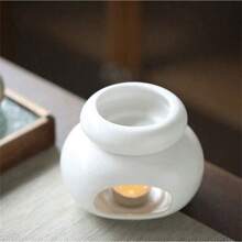 1 套独特的椭圆形陶瓷香薰扩散器，大容量可分离香薰扩散器，创意精油香薰加热器和烛台，蜡烛扩散器，家居装饰，适用于水疗、瑜伽、冥想