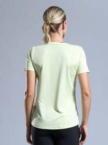 BABYLOOK WOMEN'S FITNESS T-SHIRT - Green - View 4