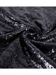 [Tissu pailleté DIY] Tissu pailleté à 3 codes, tissu pailleté brodé, peut être utilisé pour coudre soi-même des drapeaux de table pailletés, des nappes pailletées, des rideaux de fond, des robes, des sacs, des coiffures, de la décoration d'intérieur - Multicolore - Voir 13