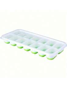 1 matriță din silicon pentru cărămidă de gheață, multicolor transparentă 14/24 tavă de gheață din cărămidă de gheață cu zăbrele, potrivită pentru frigider