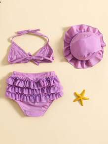 Baby Girls Beachwear - Purple - View 3