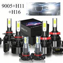 VCSZKXLY Para For Chevrolet Tahoe 2007-2014 6X LED Faros + Kit De Bombillas Antiniebla