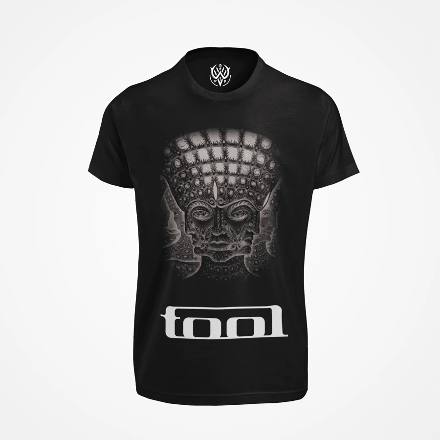 Black Wear Print T-Shirt, ROCK. TOOL BAND 10000 DAYS - 黑色 - 查看 1