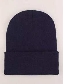 MilyModa Winter Hat, Cold Cap, Without Embroidery For Adults, Beret Cap - 藏蓝色 - 查看 1