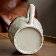 1pc Beautiful Cloud-Shaped Ceramic Mug, Water Ripple Texture Cup, Personalized Milk/Coffee Cup, Valentines Gift