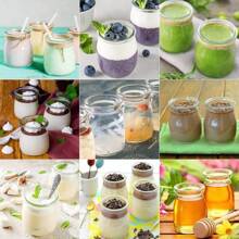 Bộ 10 lọ thủy tinh trong suốt 4oz có nắp PE, lọ thủy tinh đựng sữa chua, lọ thủy tinh đựng bánh pudding, lọ thủy tinh đựng sữa chua, mứt, thạch, mousse, mật ong, lọ đựng bánh pudding, lọ thủy tinh chịu nhiệt độ cao, lọ đựng sữa chua, lọ đựng ước nguyện bằng thủy tinh, lọ đựng sữa chua mini, cốc đựng bánh pudding bằng thủy tinh có nắp PE, lọ đựng lý tưởng đựng sữa, thạch, mật ong, gia vị, mousse - Nhiều màu - Xem 9