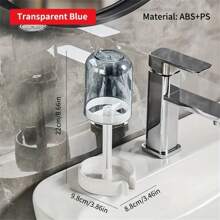 1 Set Multi-Functional Toothbrush & Toothpaste Holder With Dust Cover And Drainage, Suitable For Bathroom, Floor Mount