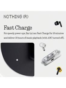 Nothing Ear (A) Yellow Bluetooth Earbuds, Signature Nothing Design, 45 DB Active Noise Cancellation, Powerful Dynamic 11 Mm Driver, Next-Level Sound With LDAC, Bass Enhance Algorithm, Up To 42.5 Hours Of Listening Time